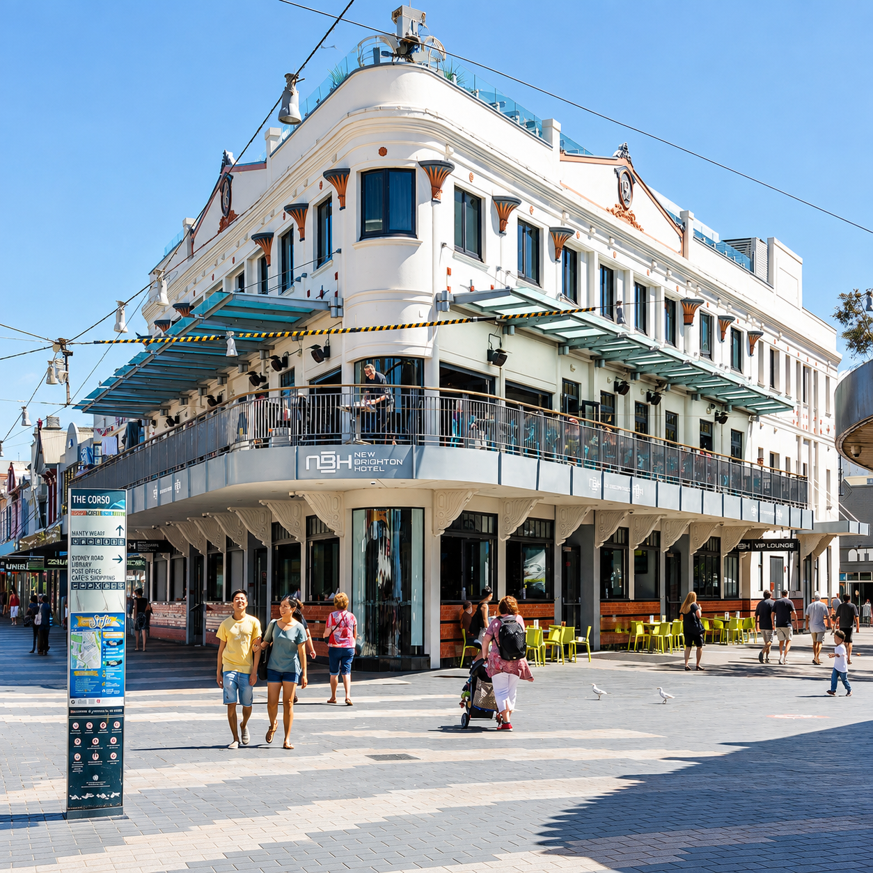 The new Brighton Pub and Hotel restaurant near Fairlight Beach